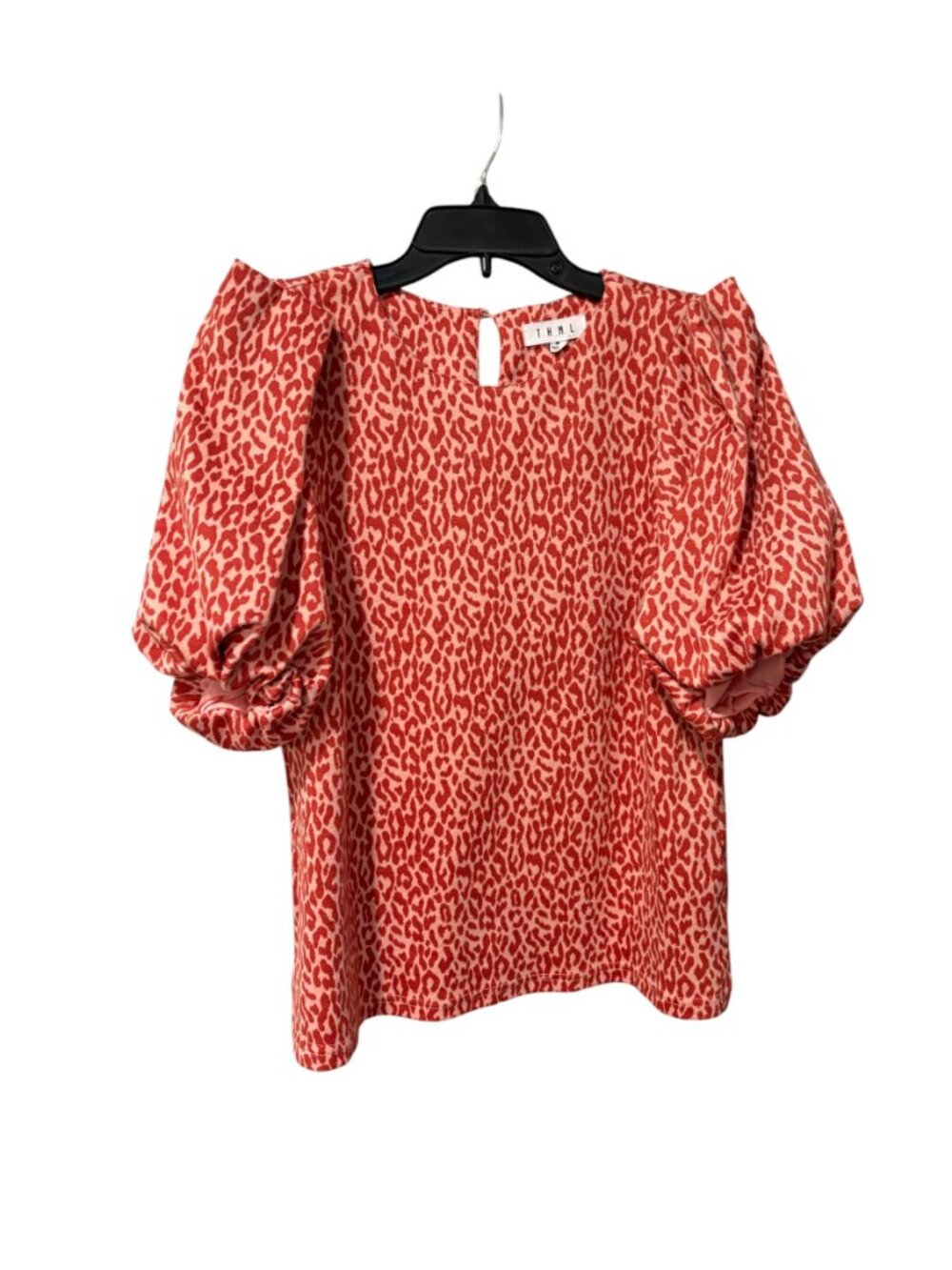 THML Puff Sleeve Leopard Print Blouse - Picture 2 of 6